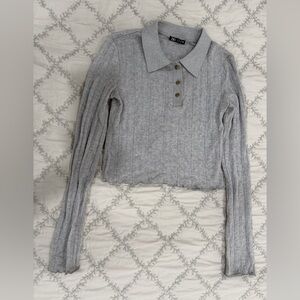 Zara Light Gray Knit Sweater